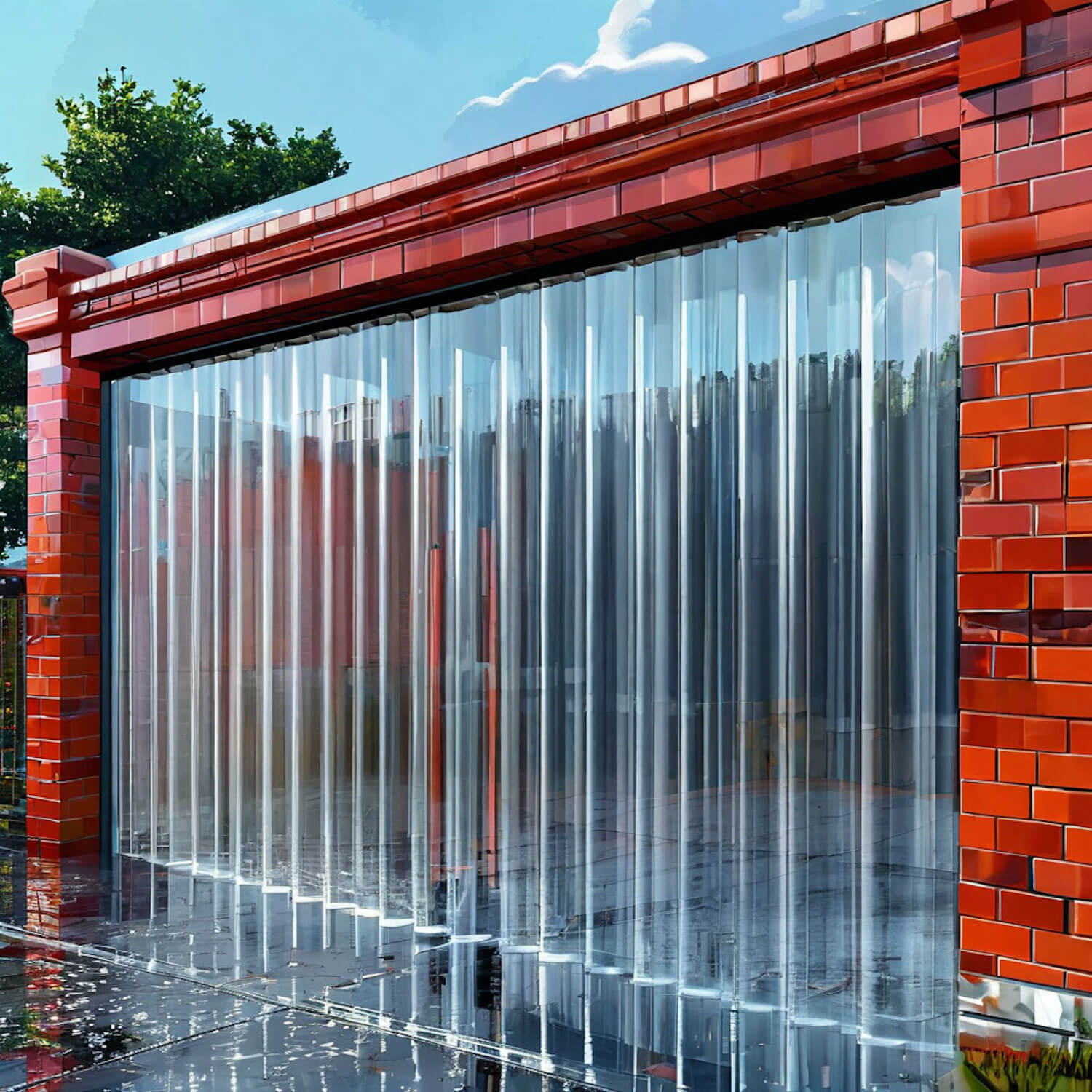 ПВХ завесы для ворот: выбор надёжного материала для изготовления